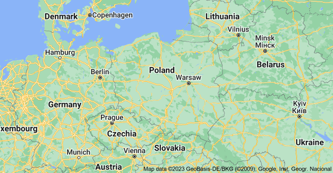 بولندا على الخريطة